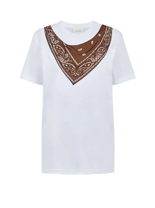 cote jersey cotone strass T-SHIRT BANDANA testa di moro P.a.r.o.s.h. | D110044886 FANT TESTA DI MORO